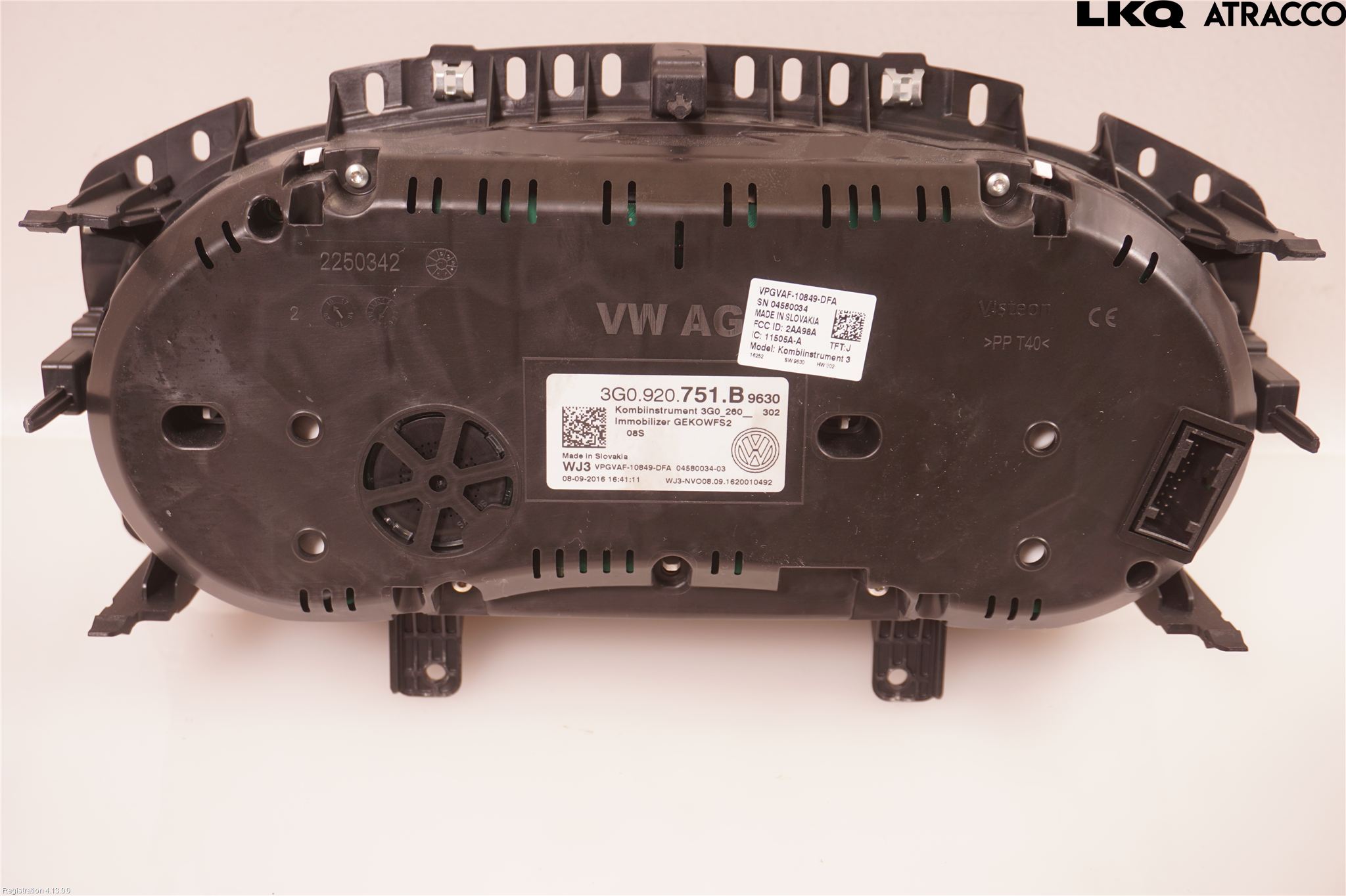 Volkswagen VW PASSAT 15-19 Instrument Komb