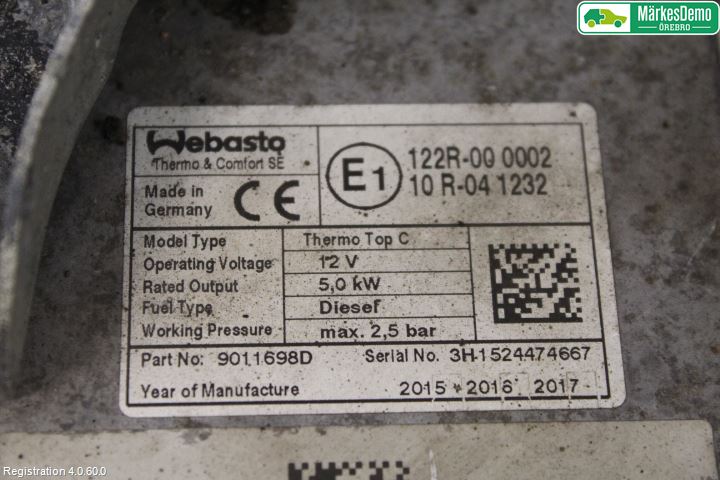 Fiat DUCATO 15-23 Dieselvärmare