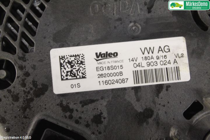 Audi A4/S4 B9 16-19 Generator