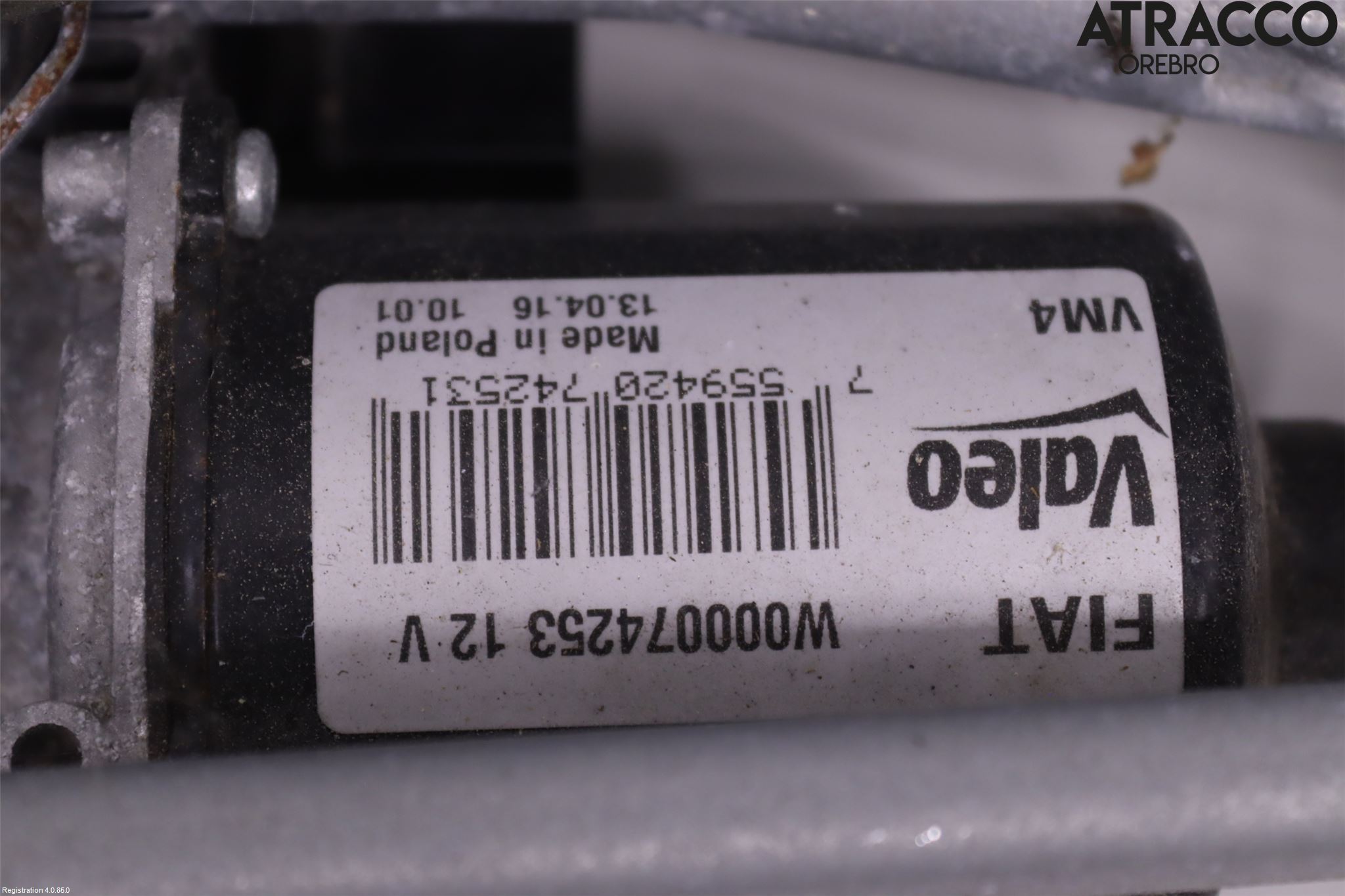 Fiat TIPO/CROSS 16- Torkarmekanism Vindruta