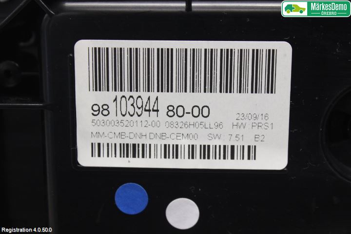 Peugeot 3008 17-24 Instrument Komb