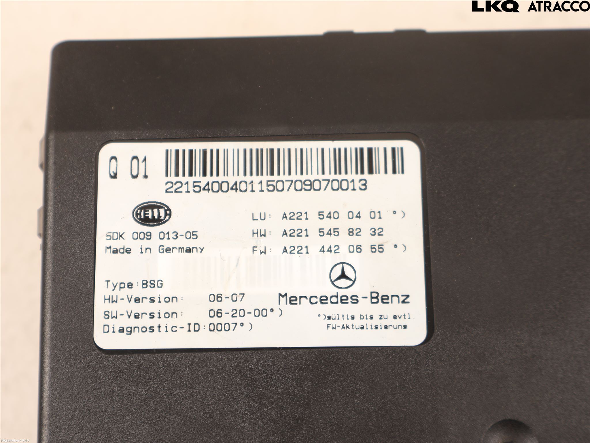 Mercedes-Benz MB S-KLASS (W221) 05-13 Styrenhet Övrigt