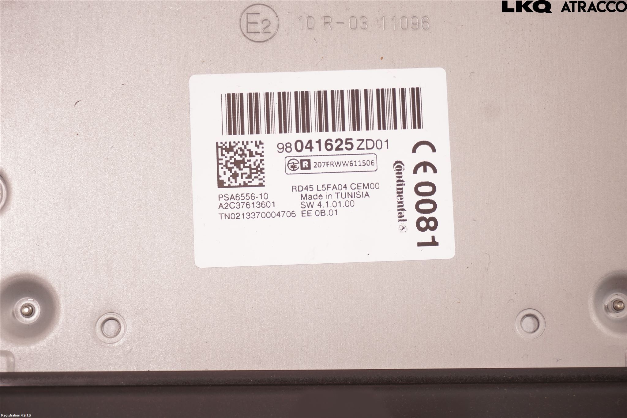 Citroen C5 08-17 Cd Radio - Multimediapanel