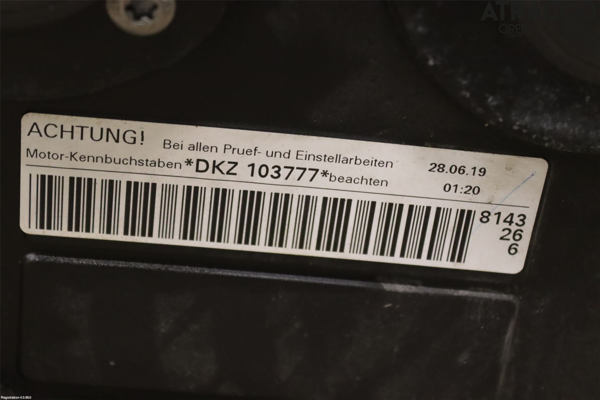 Volkswagen VW TIGUAN 16-24 Topplock Bensin