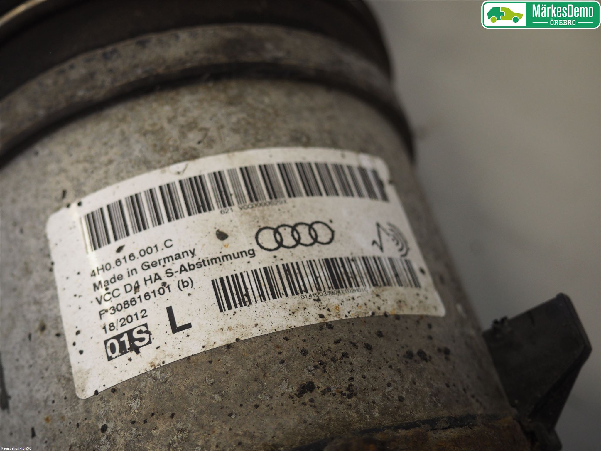 Audi A8/S8 4H 10-17 Fjäderben Bak Vänster