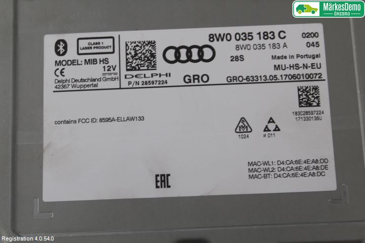 Audi A5 17- Radio