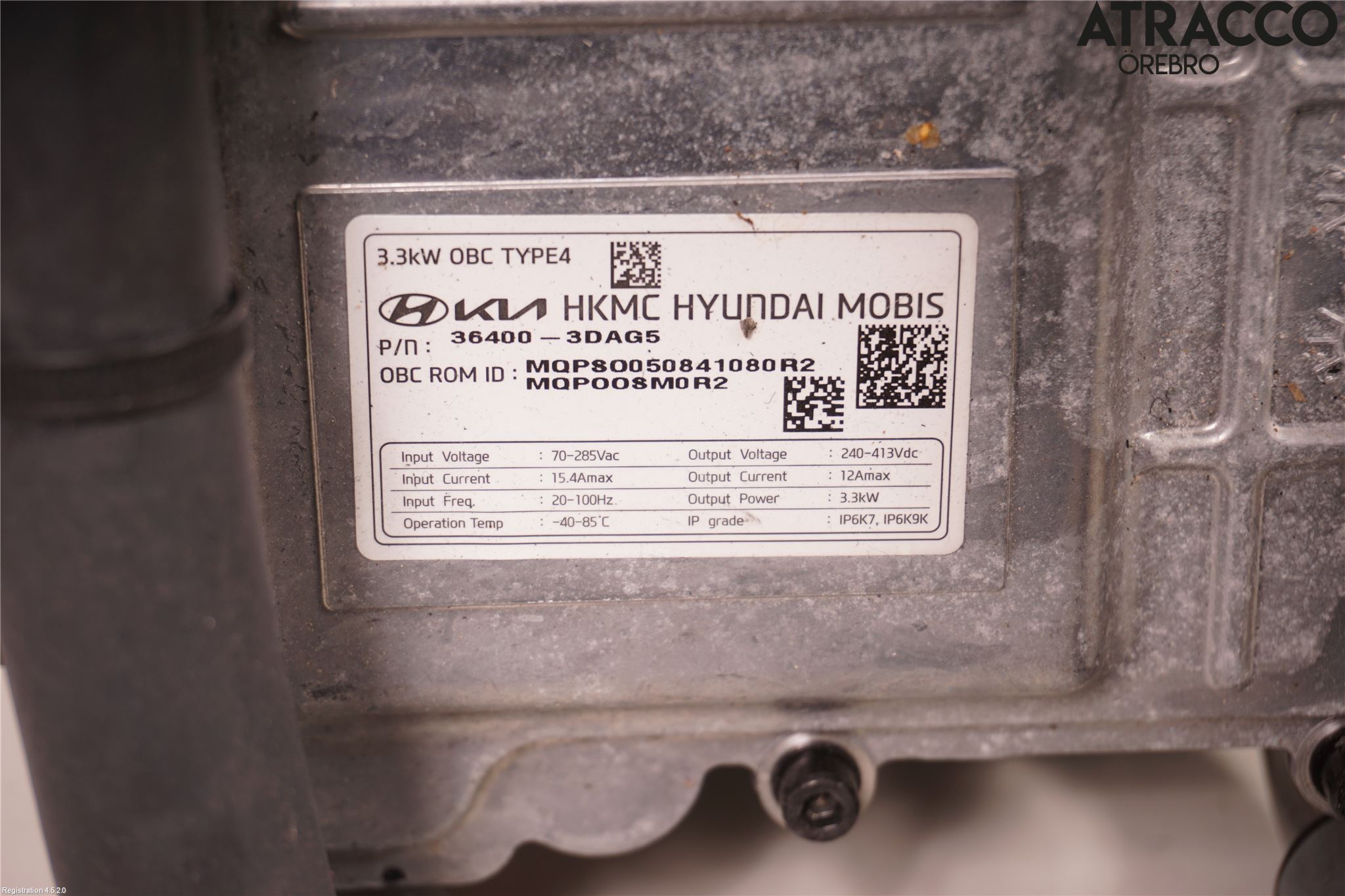 Kia SORENTO 21- Batteriladdare Högspänning