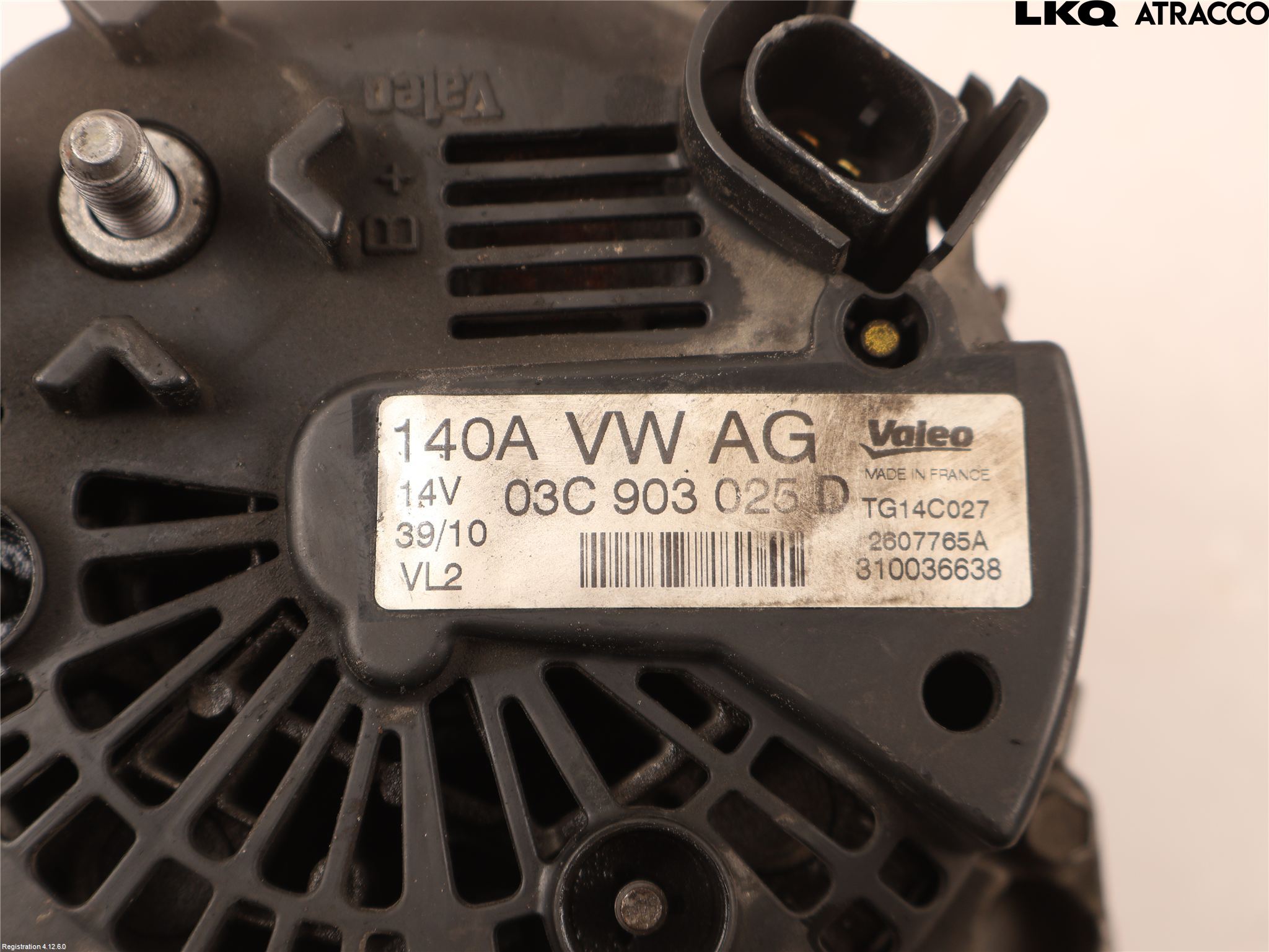 Volkswagen VW TIGUAN 07-16 Generator