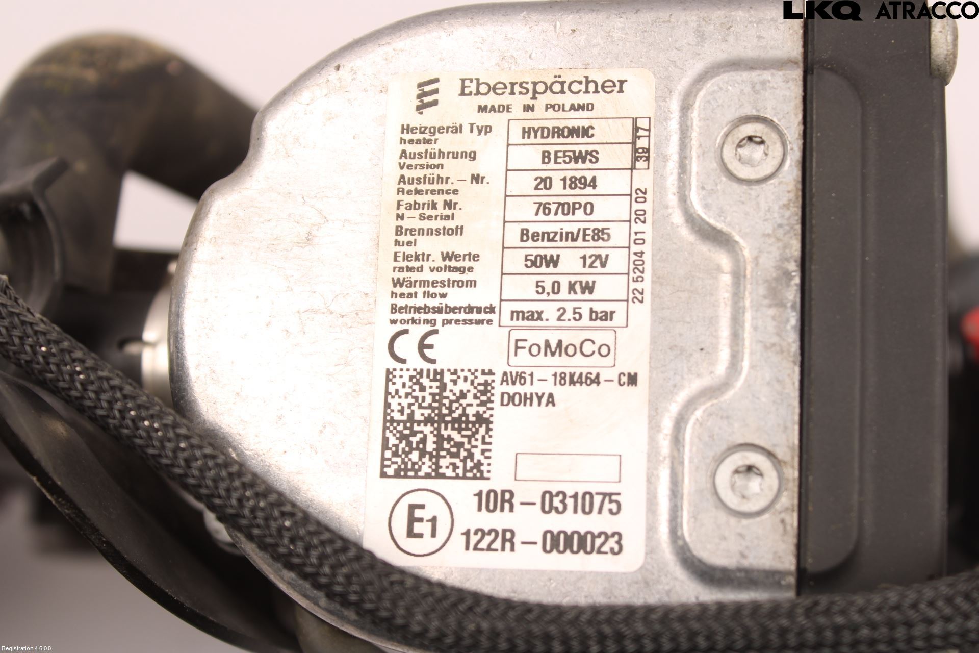 Ford KUGA 17-19 Bensinvärmare