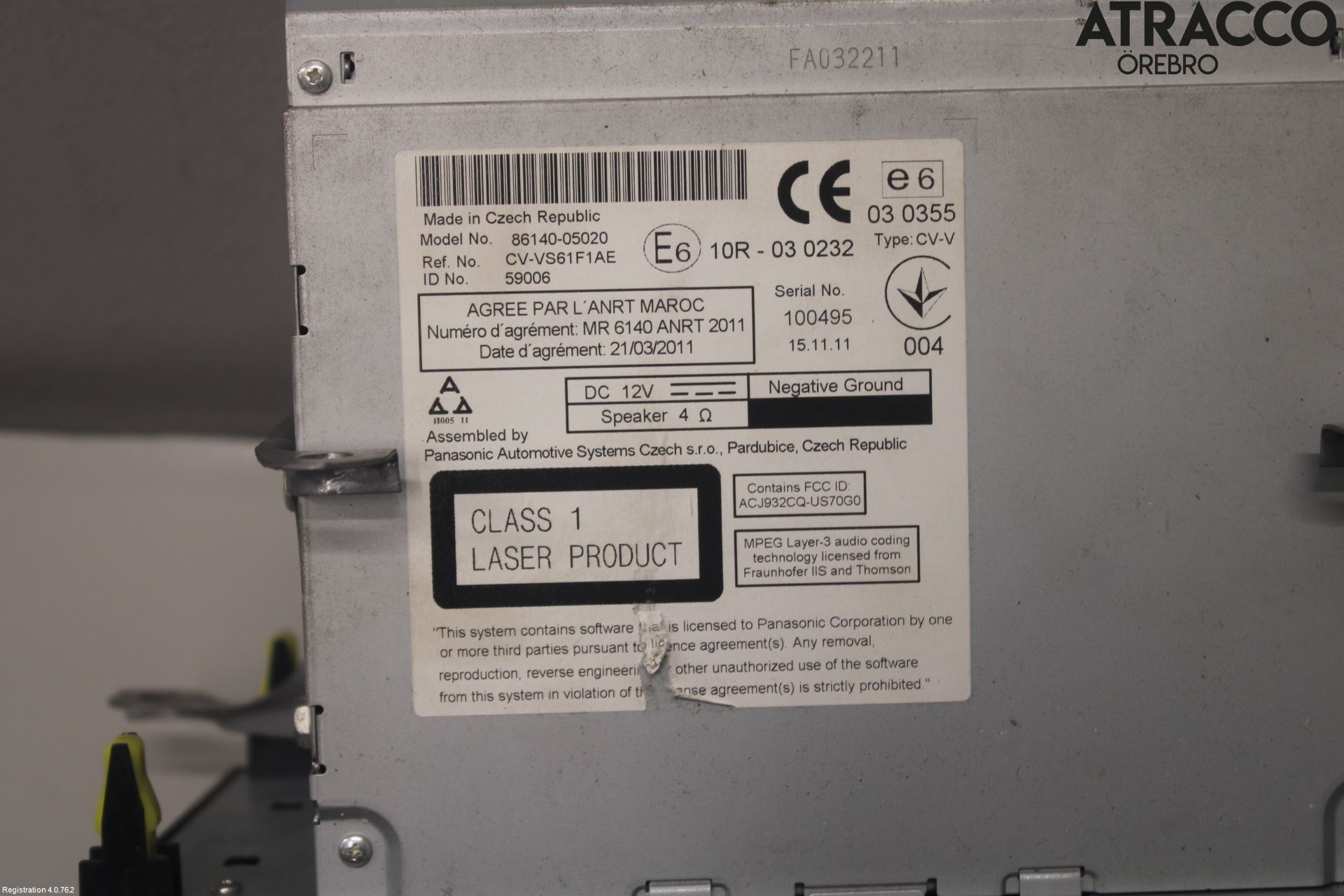 Toyota AVENSIS 09-15 Cd Radio - Multimediapanel
