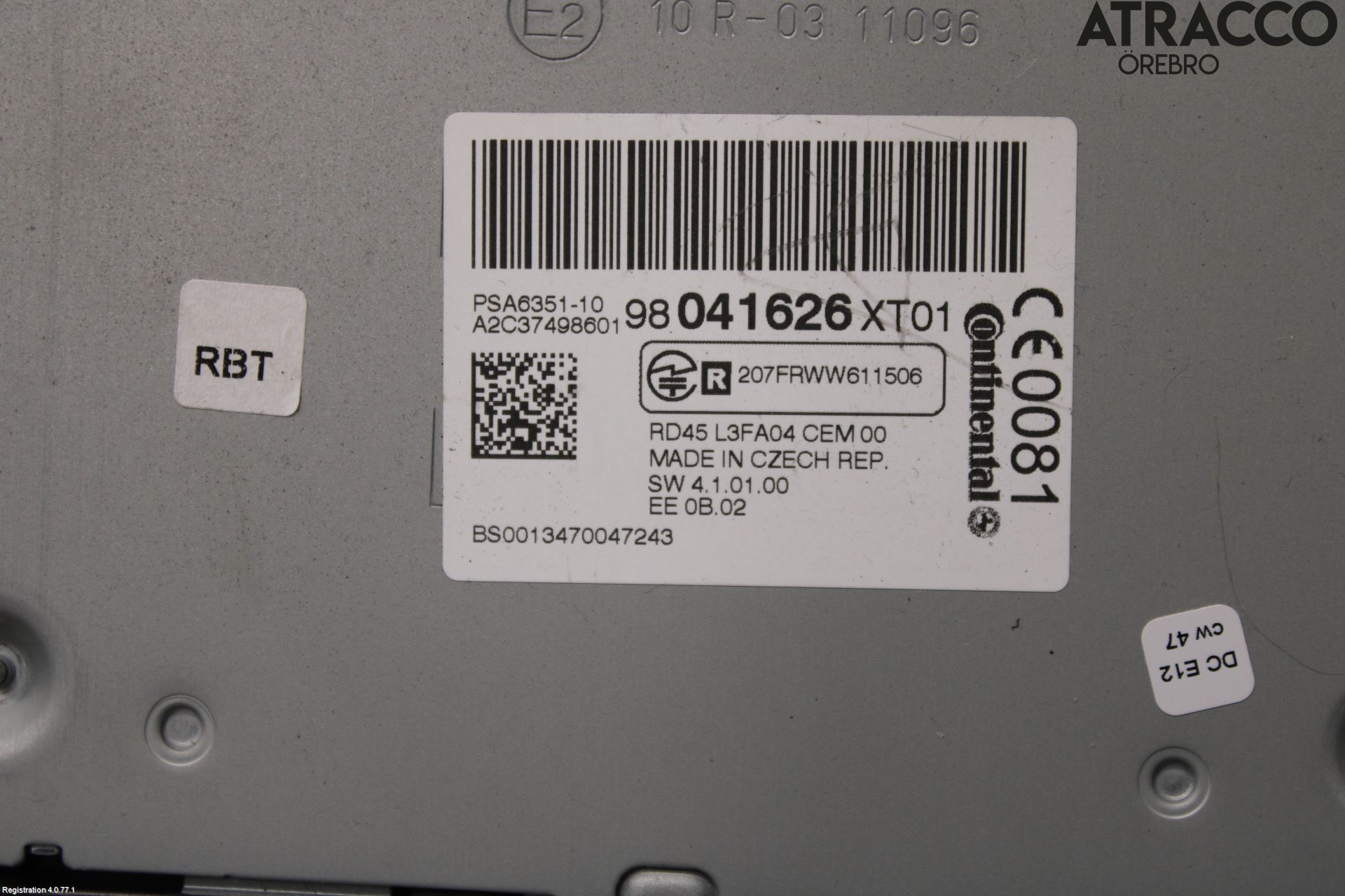 Citroen C3 10-17 Cd Radio - Multimediapanel