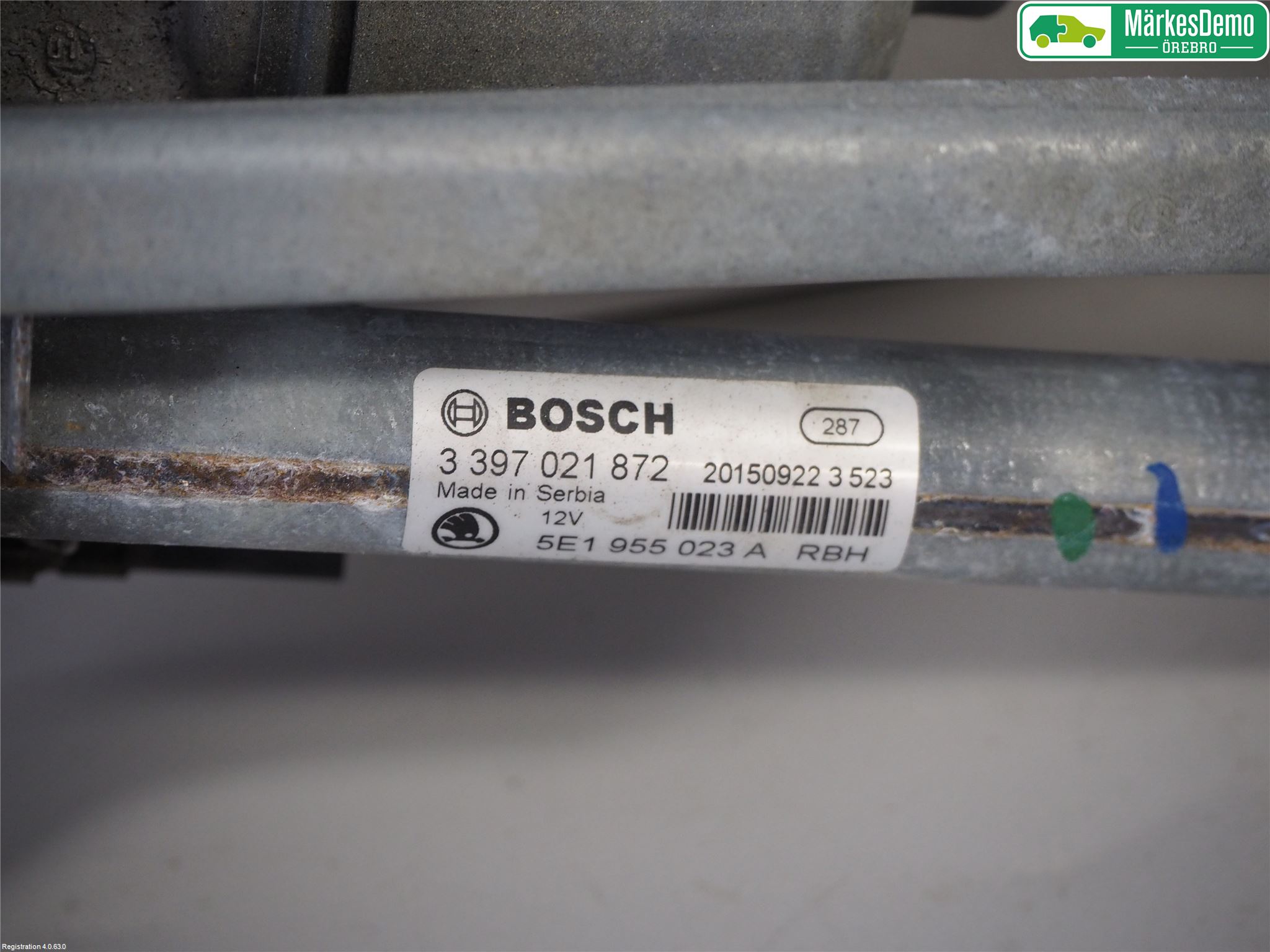 Skoda OCTAVIA (5E) 13-20 Torkarmotor Vindruta