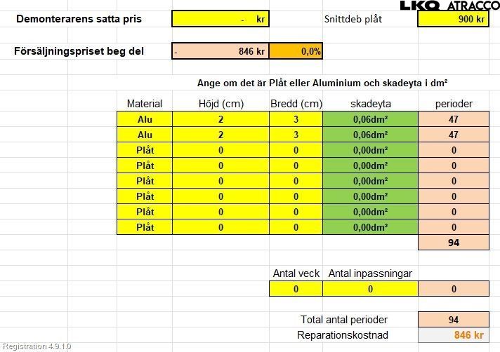 Audi A6/S6 4G 11-18 Dörr Bak Vänster
