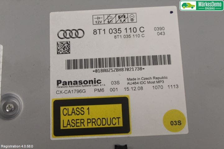 Audi A4/S4 08-11 Cd Växlare