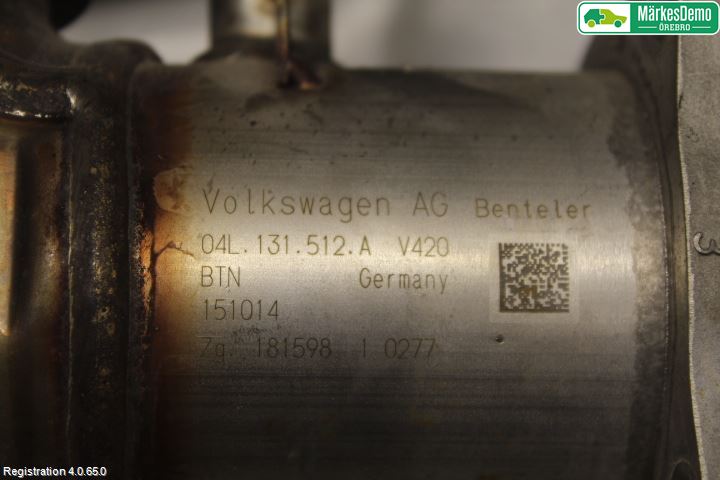 Audi A4 12-15 Avgaskylare