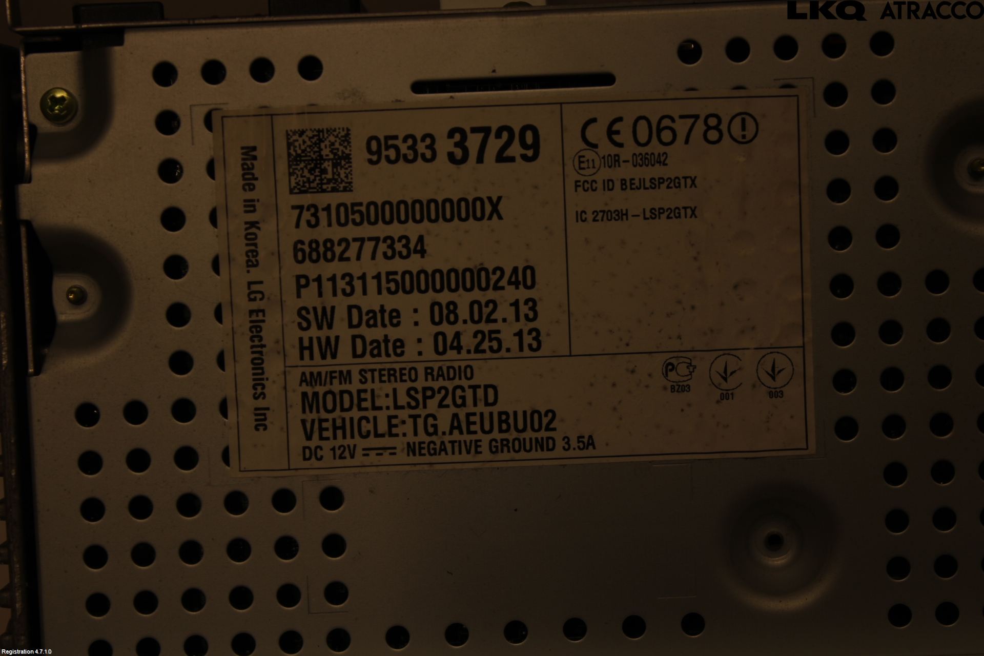 Chevrolet TRAX Cd Radio - Multimediapanel