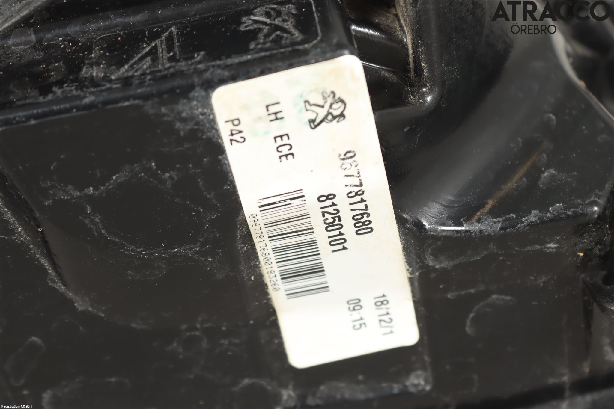 Peugeot 308 14-21 Bakljus Vänster