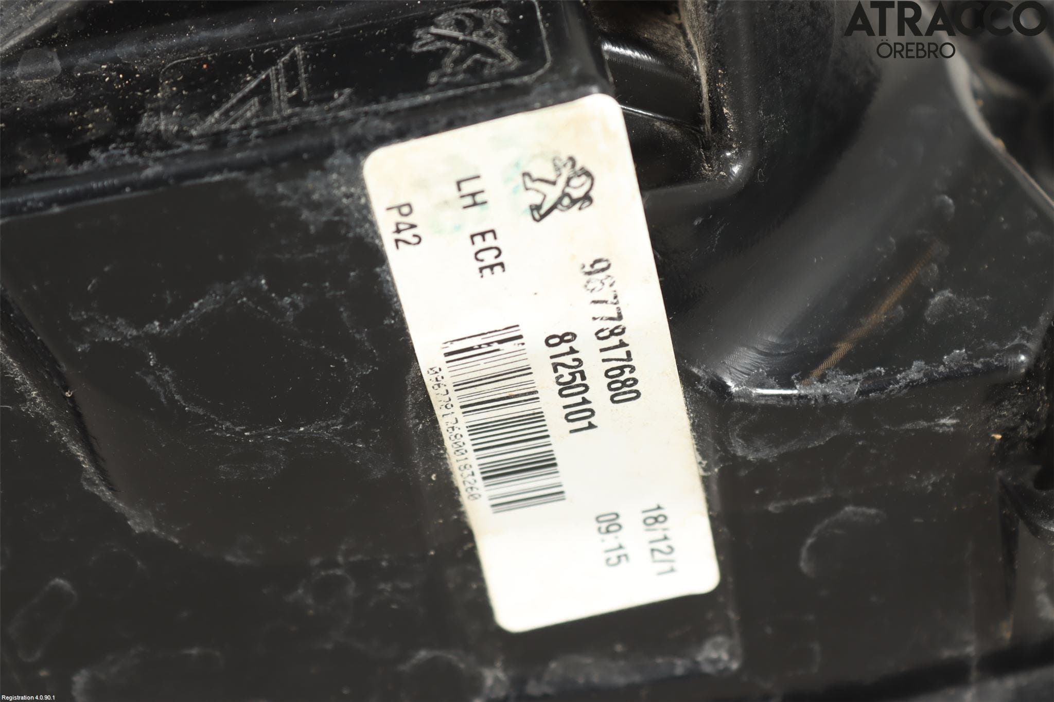 Peugeot 308 14-21 Bakljus Vänster