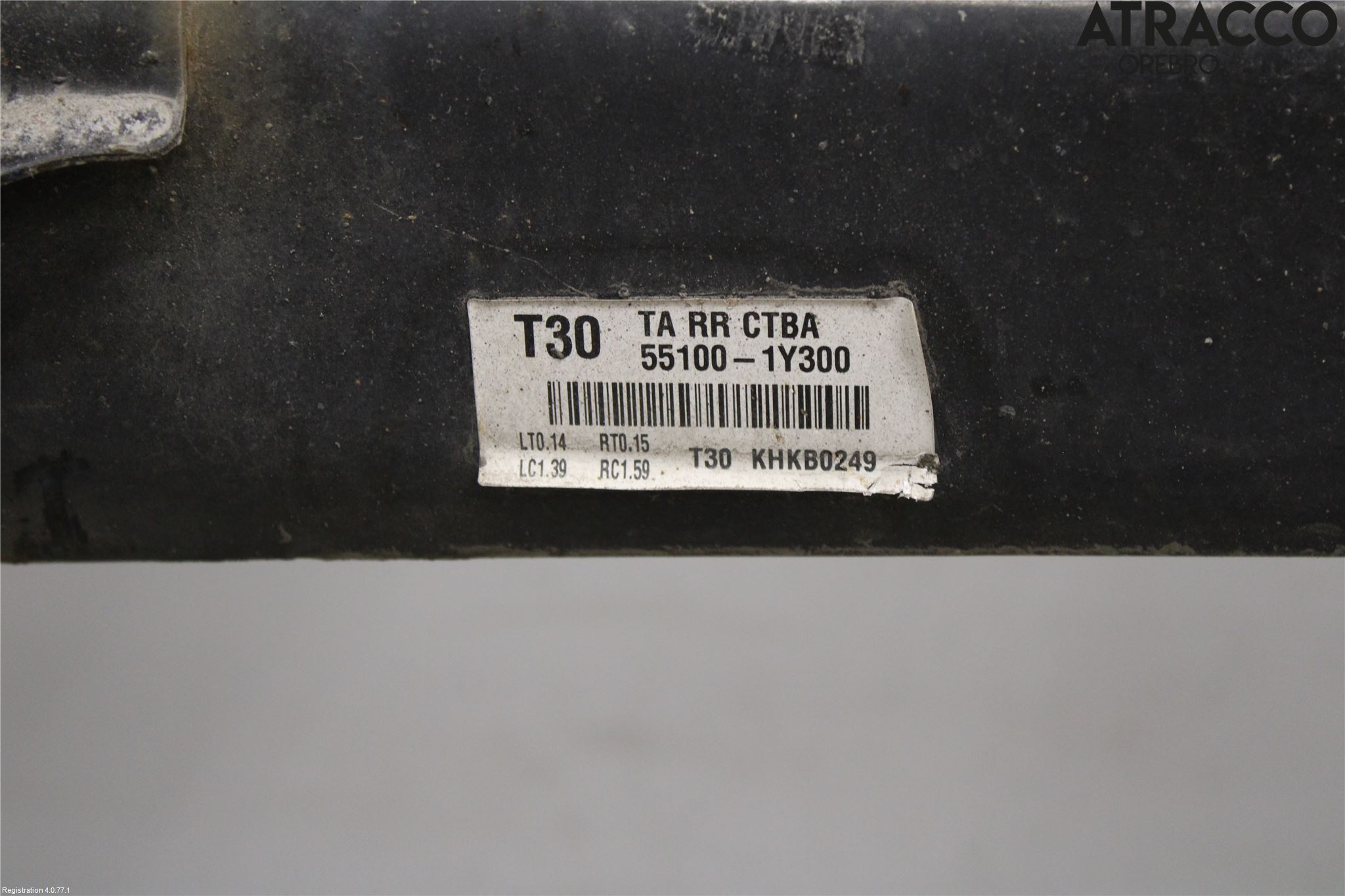 Kia PICANTO 12-17 Bakaxelbalk