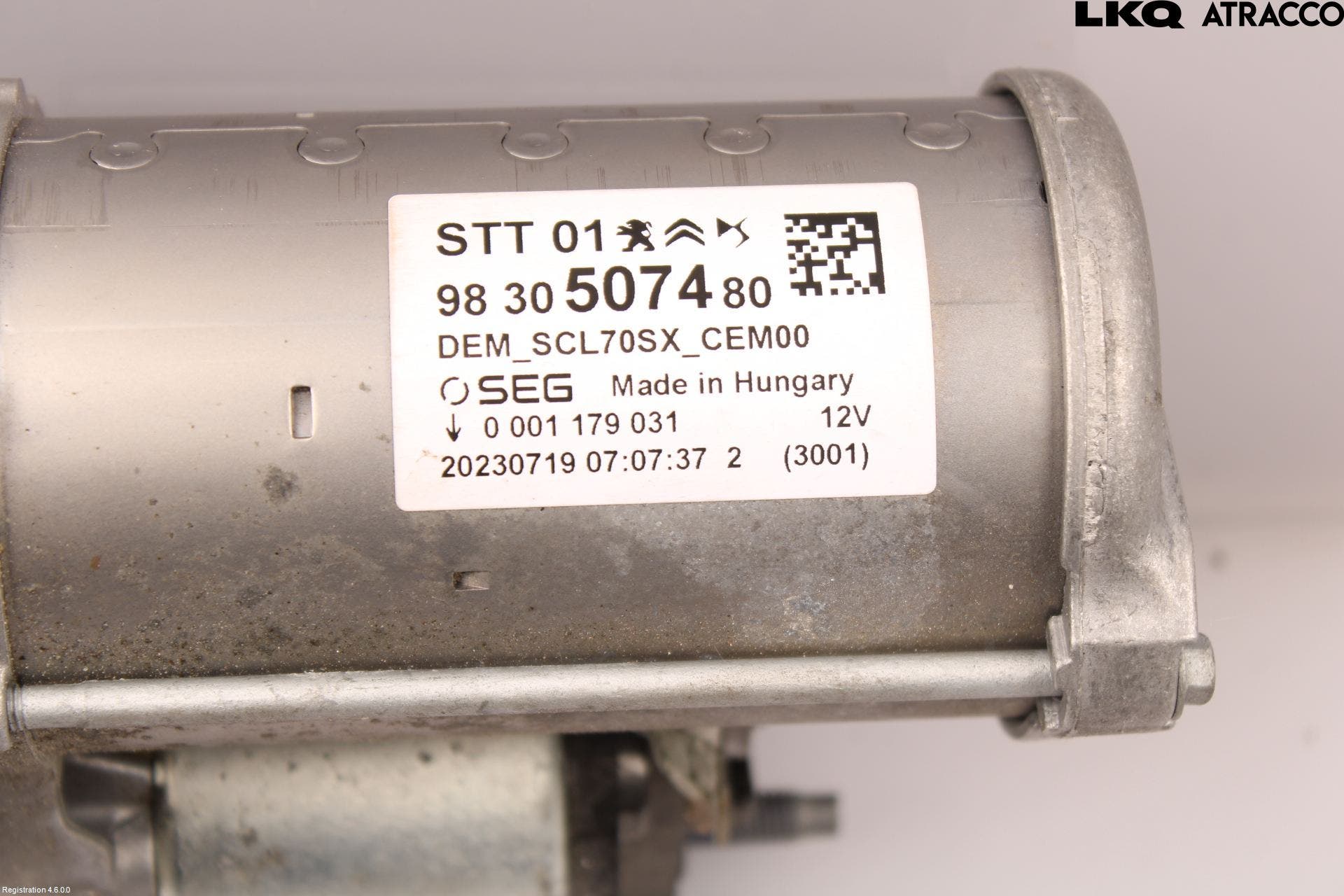 Alfa DS 4 / DS 4 E-TENSE 22- Startmotor