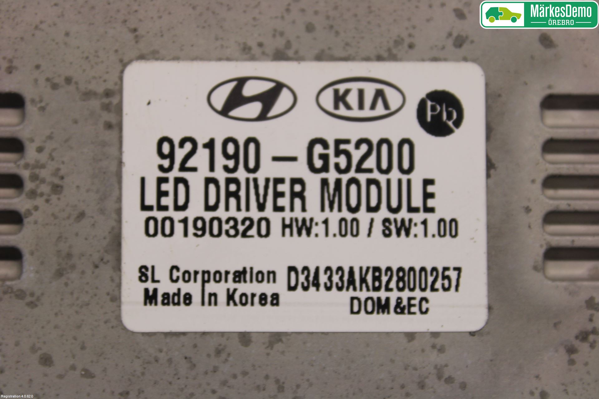 Kia NIRO (DE) 17-22 Styrenhet Strålkastare