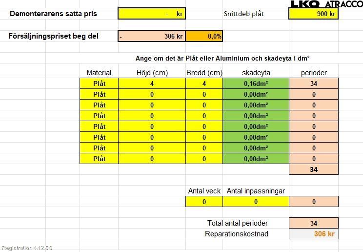 Kia NIRO (DE) 17-22 Dörr Bak Vänster