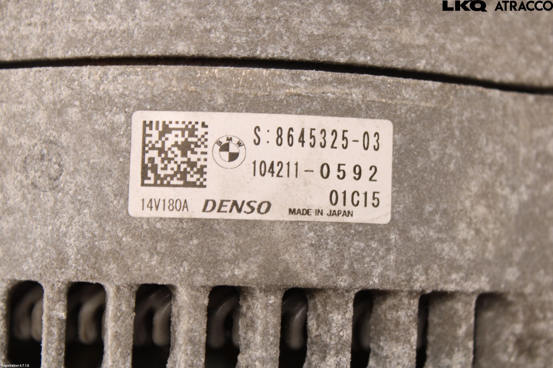 BMW 3 F30/F31/F80 12-19 Generator