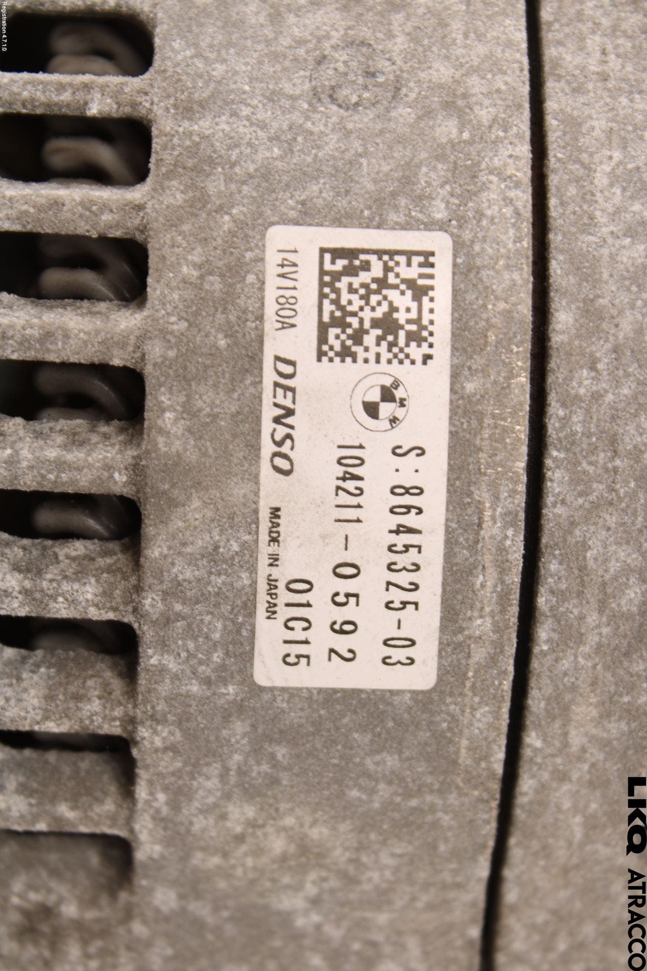 BMW 3 F30/F31/F80 12-19 Generator