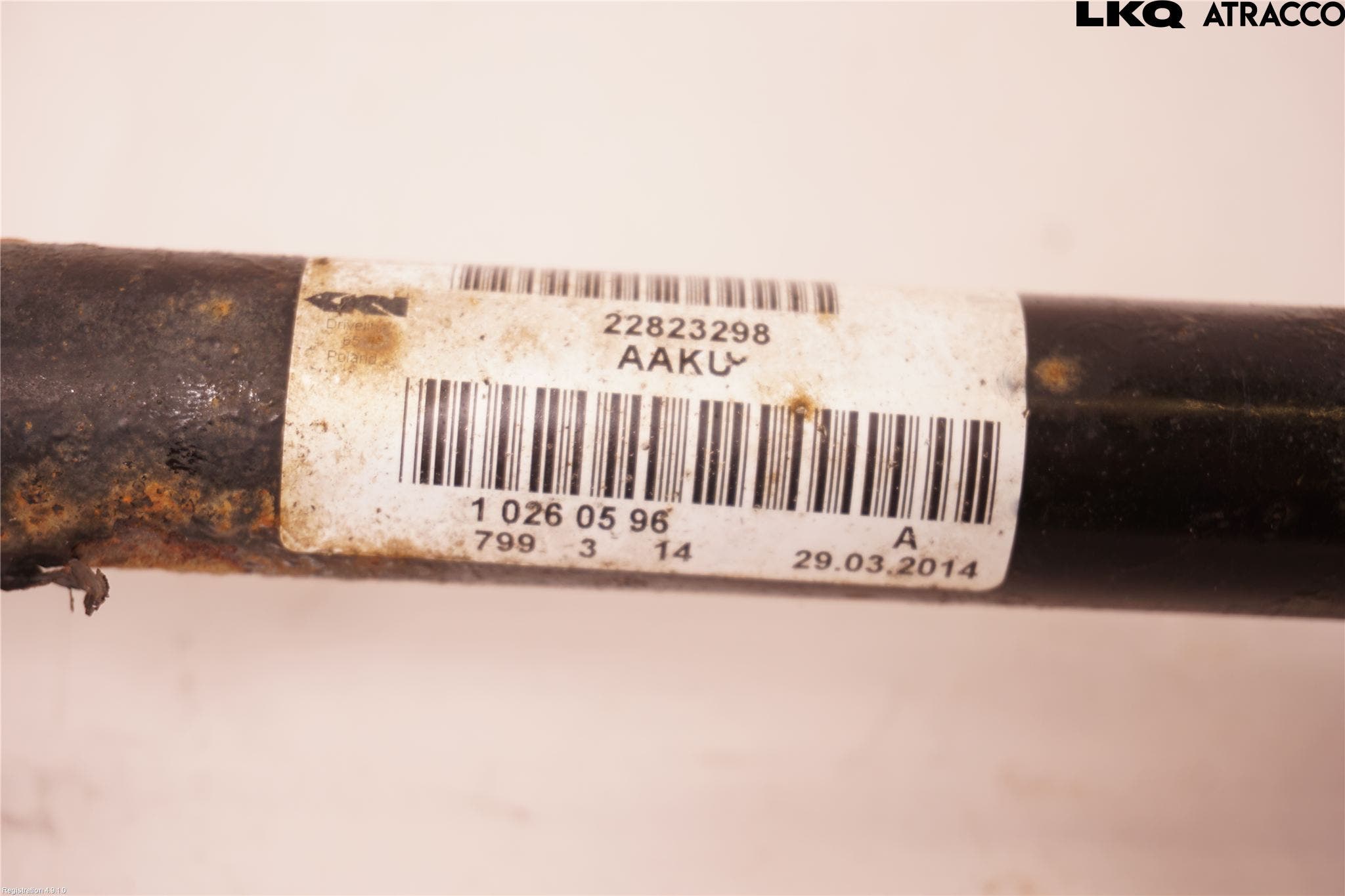 Opel INSIGNIA 09-16 Drivaxel Bak Höger