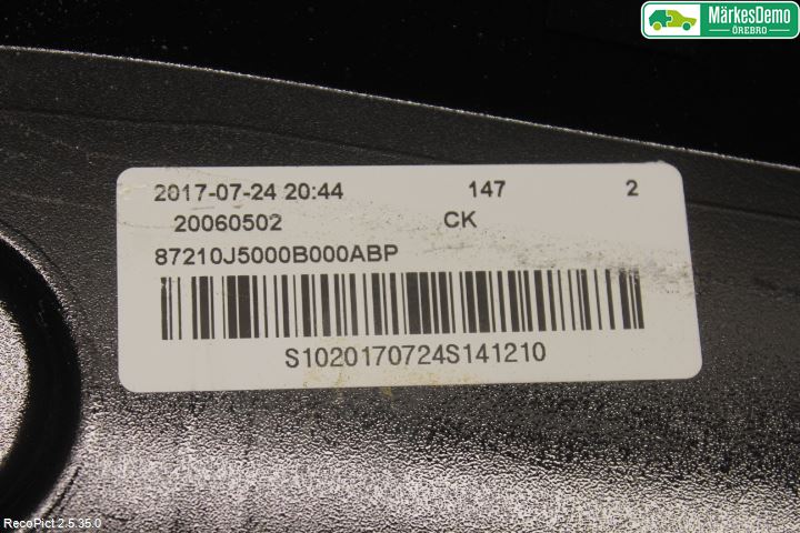 Kia STINGER 18- Spoiler Baklucka