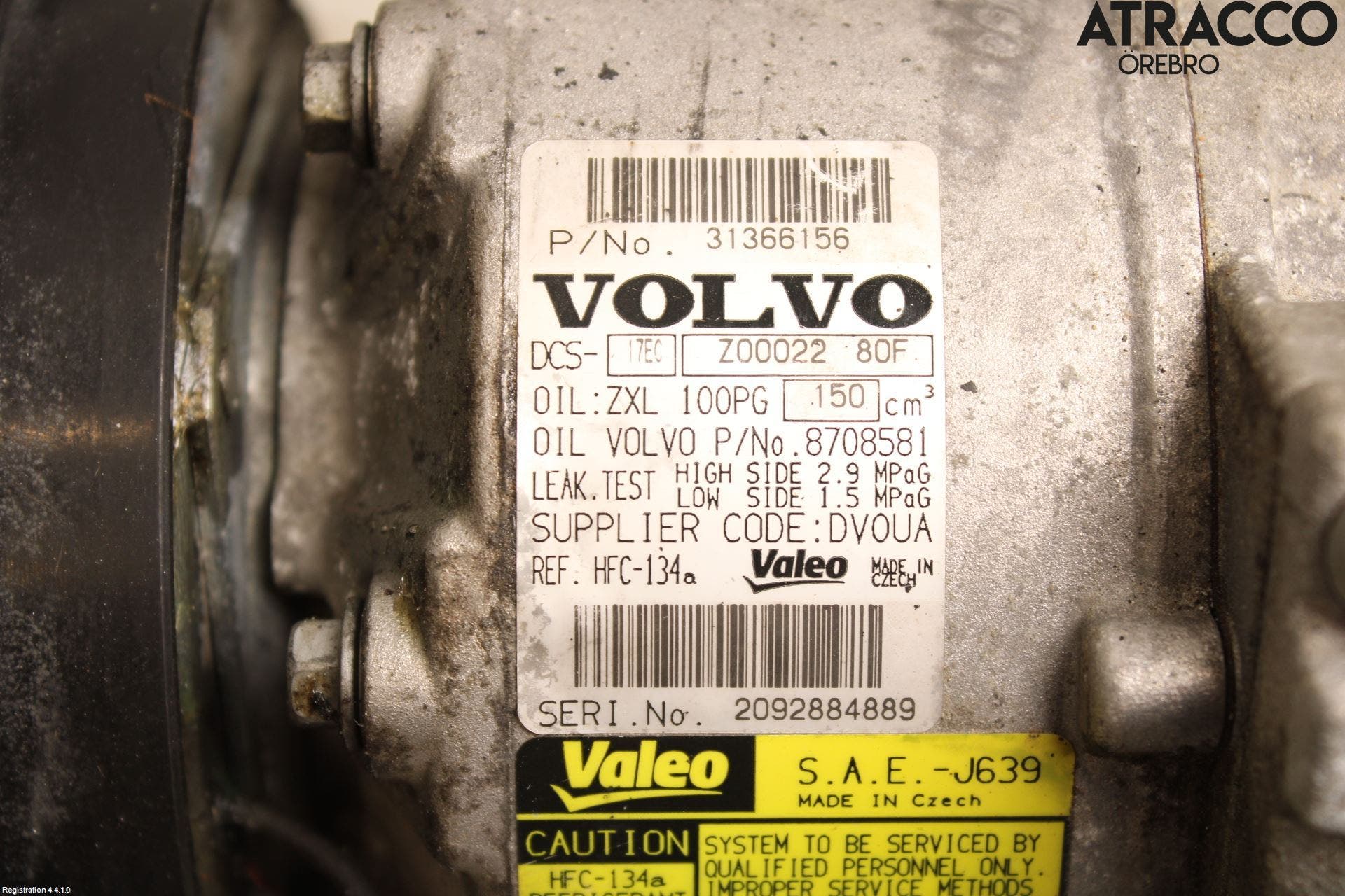 Volvo S60 11-13 Ac Kompressor