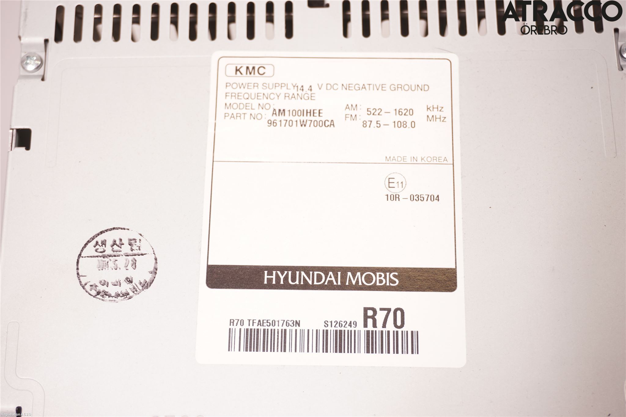 Kia RIO 12-16 Cd Radio - Multimediapanel