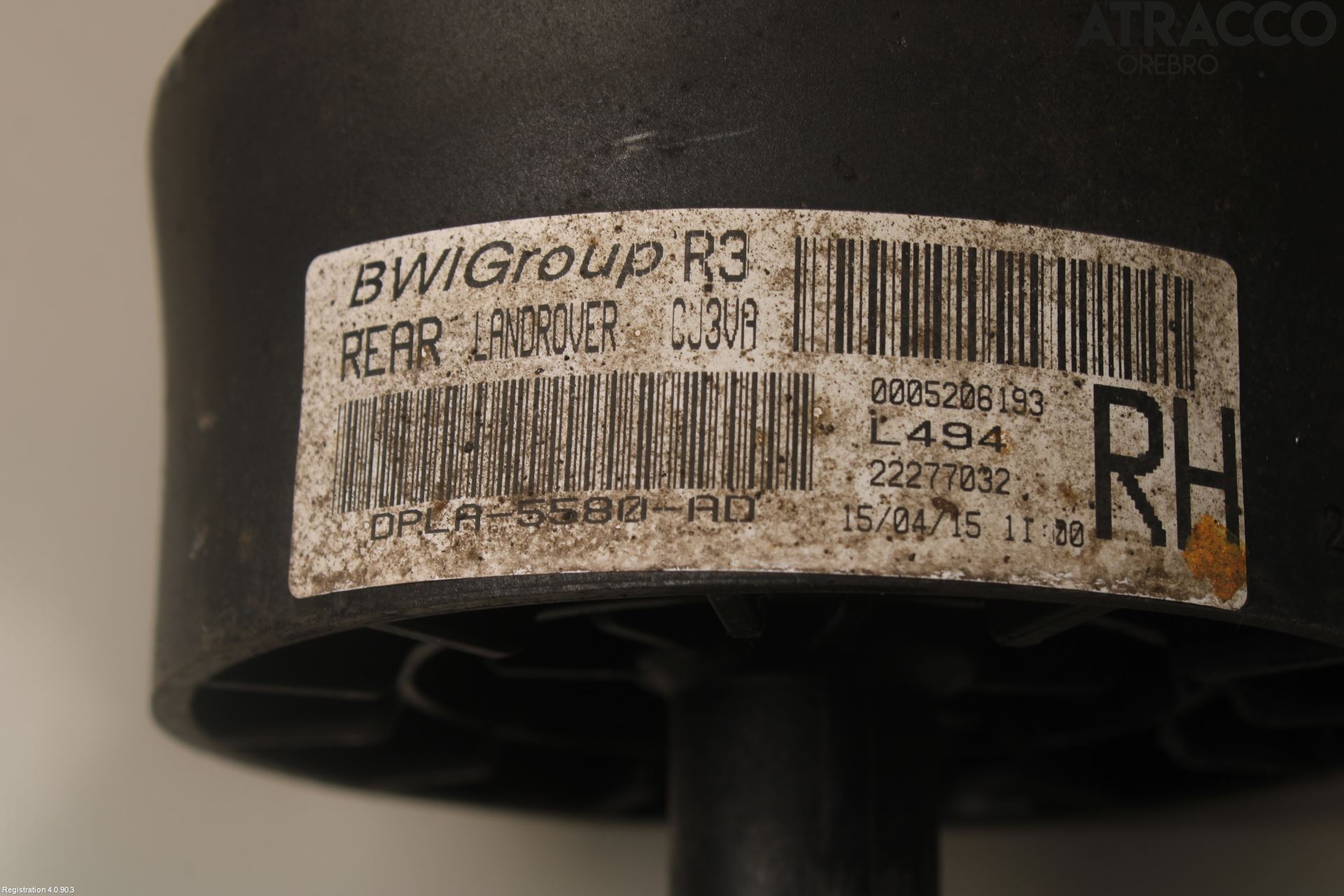 Landrover RANGE ROVER SPORT (L494) 14-22 Nivå-Luftfjädring Bälg