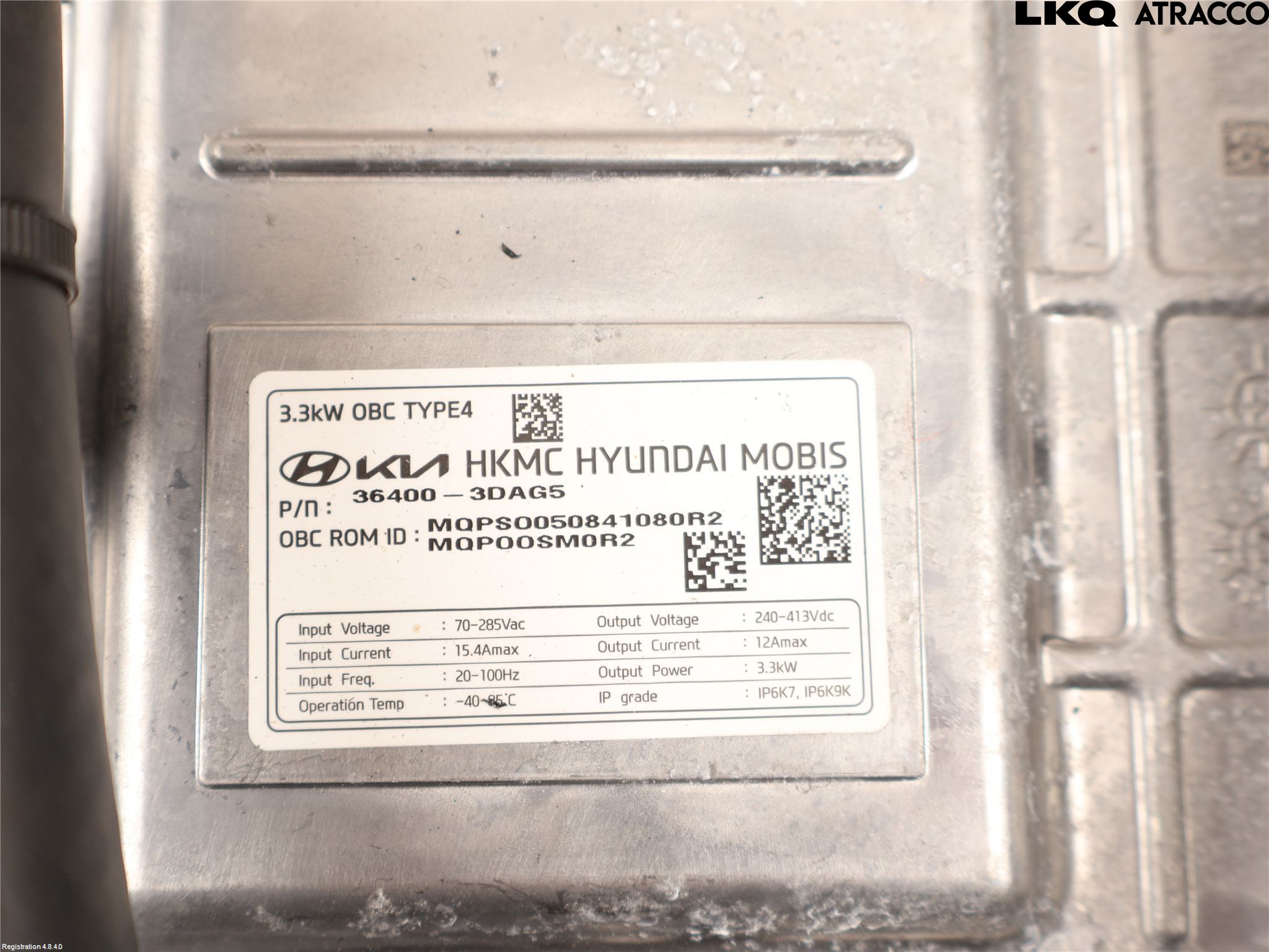 Kia SORENTO 21- Batteriladdare Högspänning