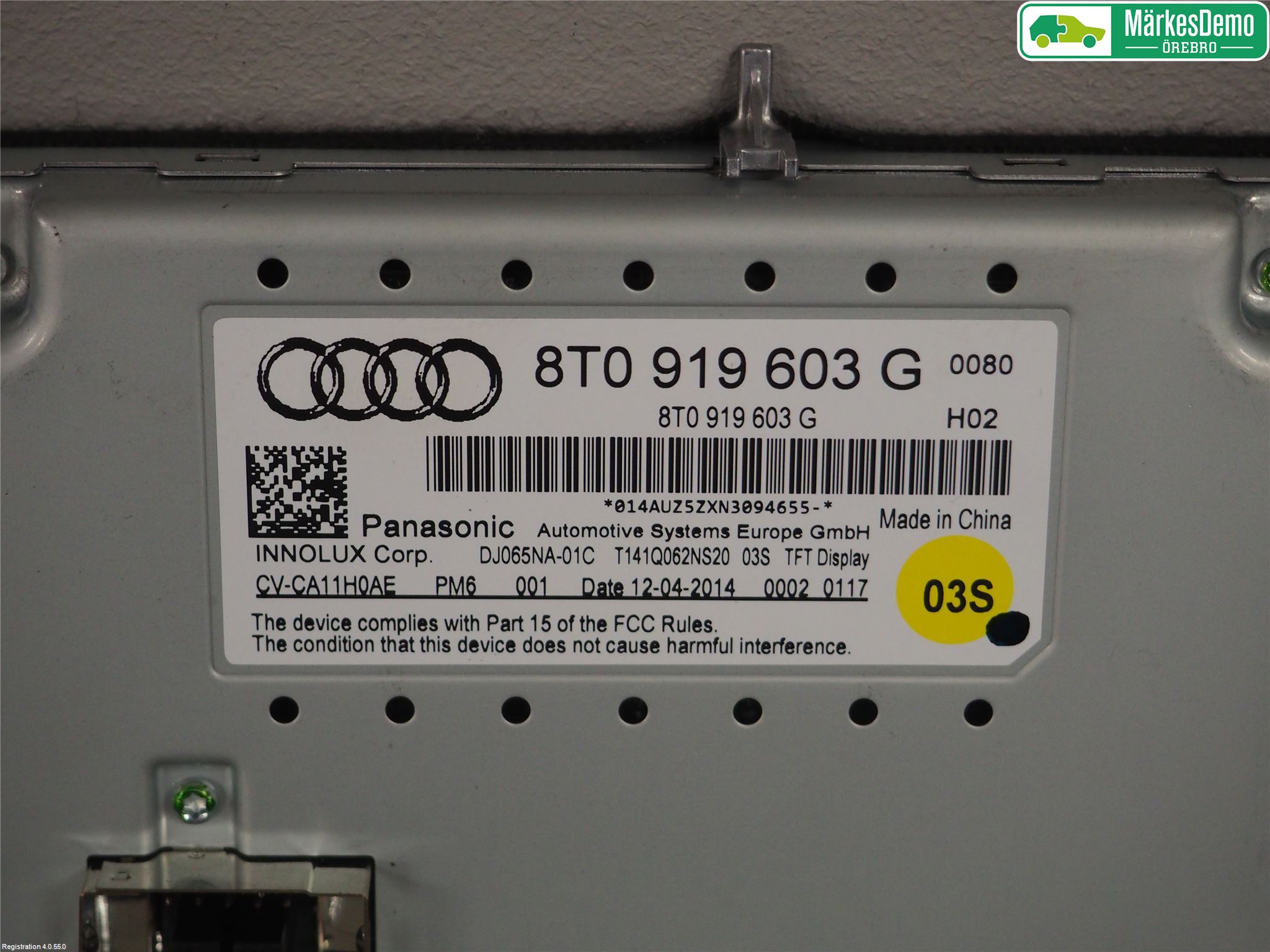 Audi A4 12-15 Multifunktionsdisplay