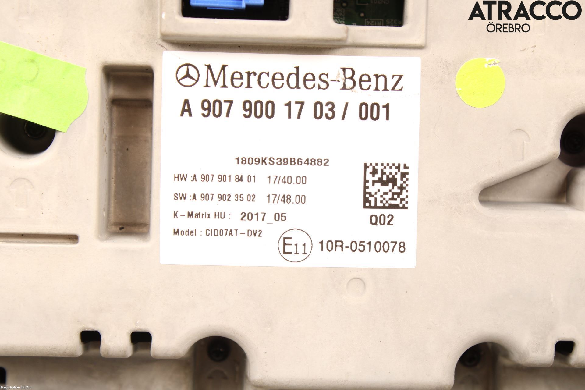 Mercedes-Benz MB SPRINTER (W907/W910) 19- Bildskärm