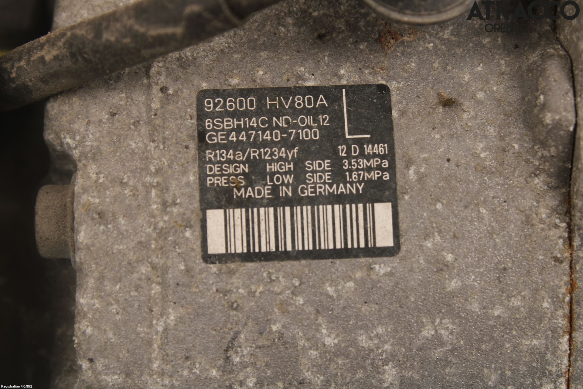 Nissan QASHQAI 17-21 Ac Kompressor