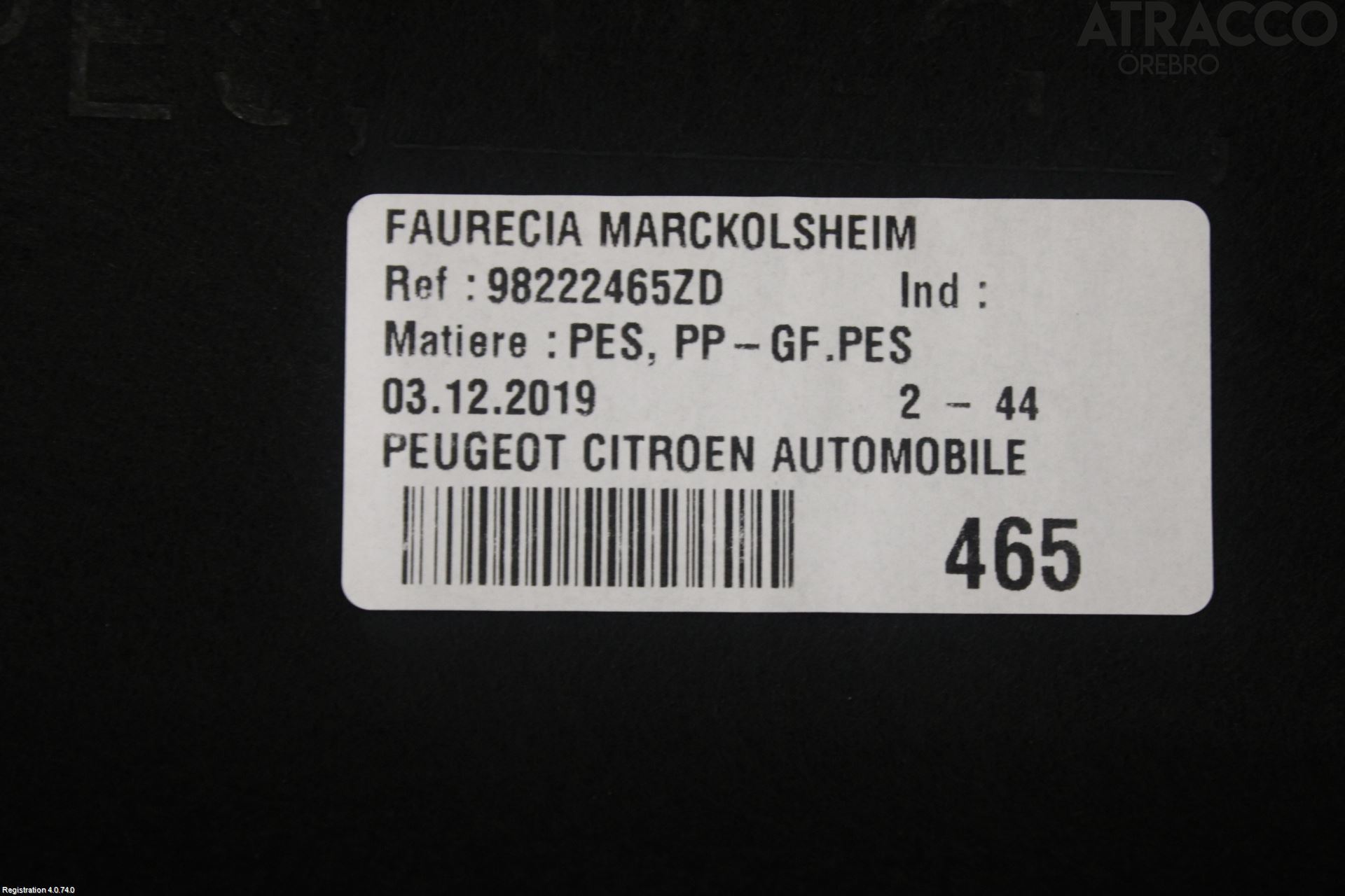 Peugeot 308 14-21 Hatthylla