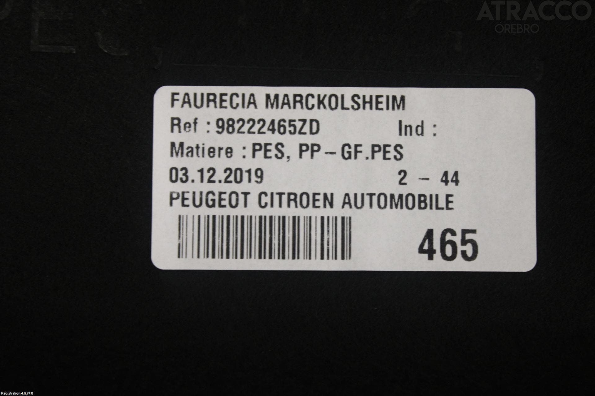 Peugeot 308 14-21 Hatthylla