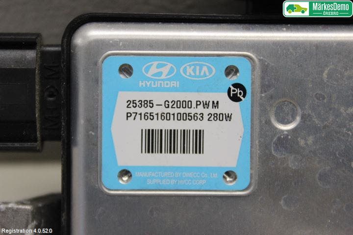 Kia NIRO (DE) 17-22 Kylfläktsmotstånd