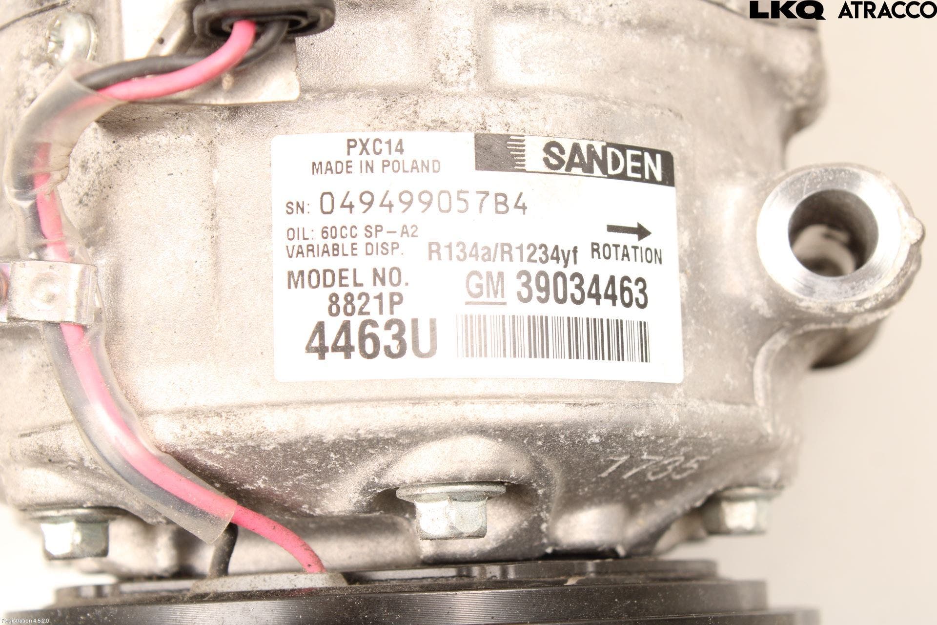 Opel ASTRA K 16-22 Ac Kompressor