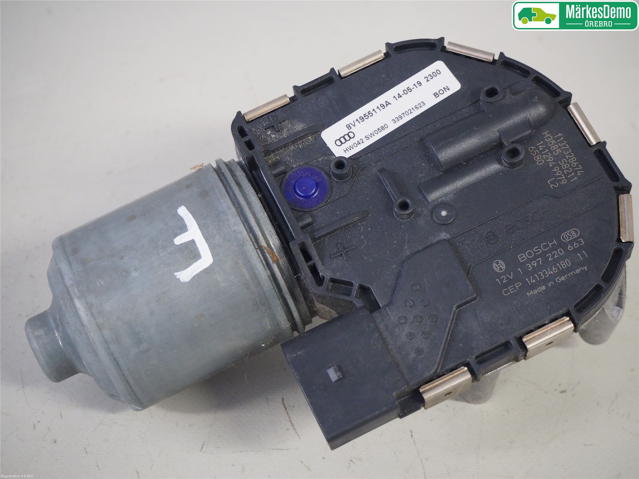 Audi A3/S3 8V 13-20 Torkarmotor Vindruta