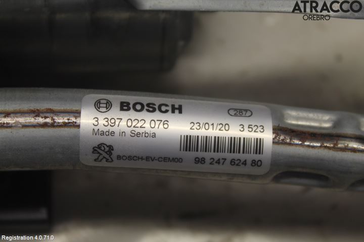 Peugeot 5008 17-24 Torkarmotor Vindruta