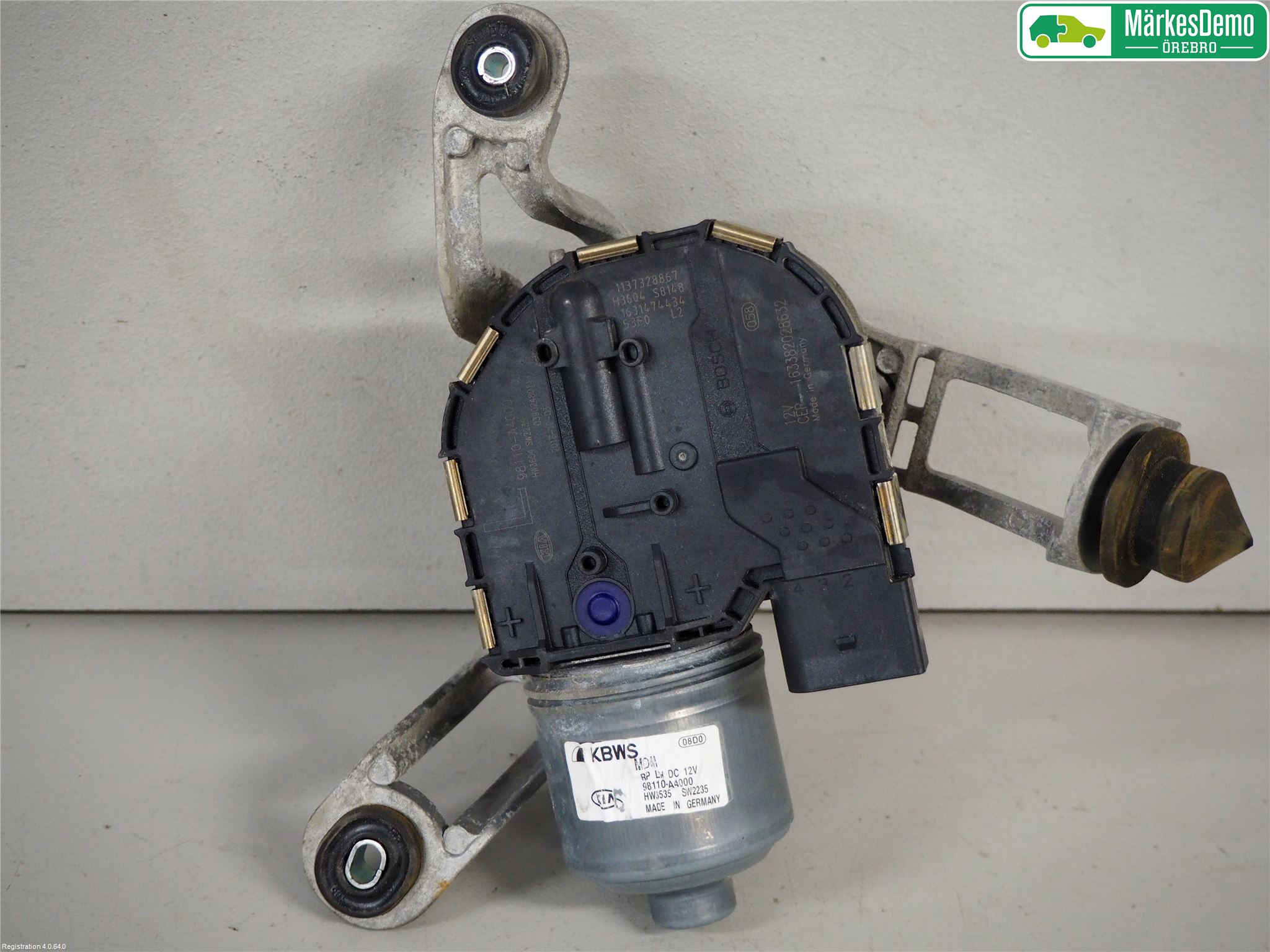 Kia CARENS III 13-19 Torkarmotor Vindruta