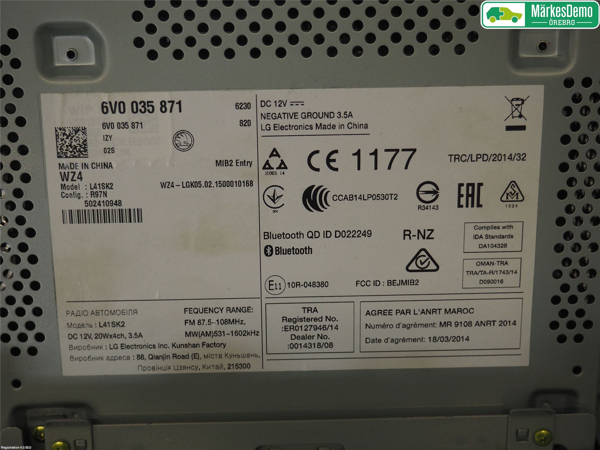 Skoda FABIA 15-21 Radio