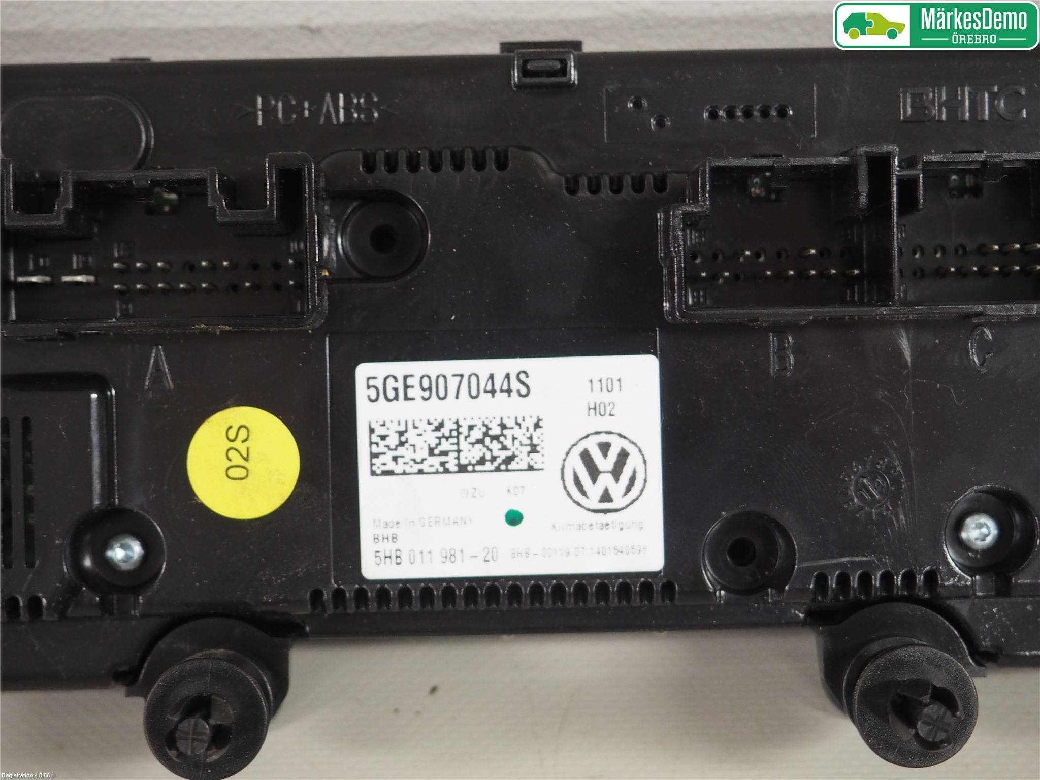 Volkswagen VW GOLF / E-GOLF VII 13-20 Ac Styrenhet Ac Manöveren