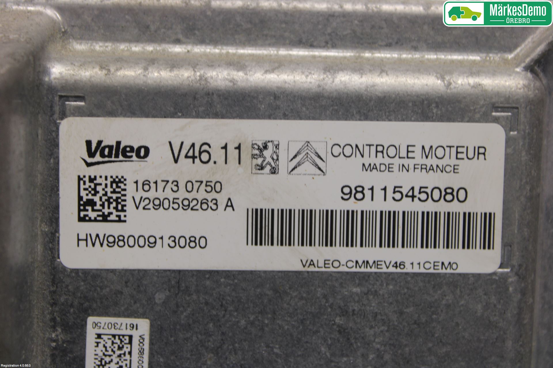 Citroen C3 10-17 Styrenhet Insprut Bensin