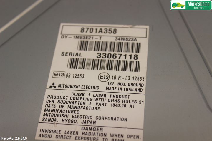 Mitsubishi SPACE STAR 13- Radio