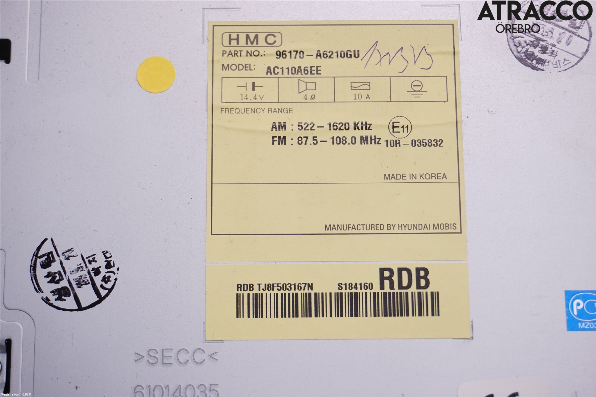 Hyundai i30 GD 13-17 Cd Radio - Multimediapanel