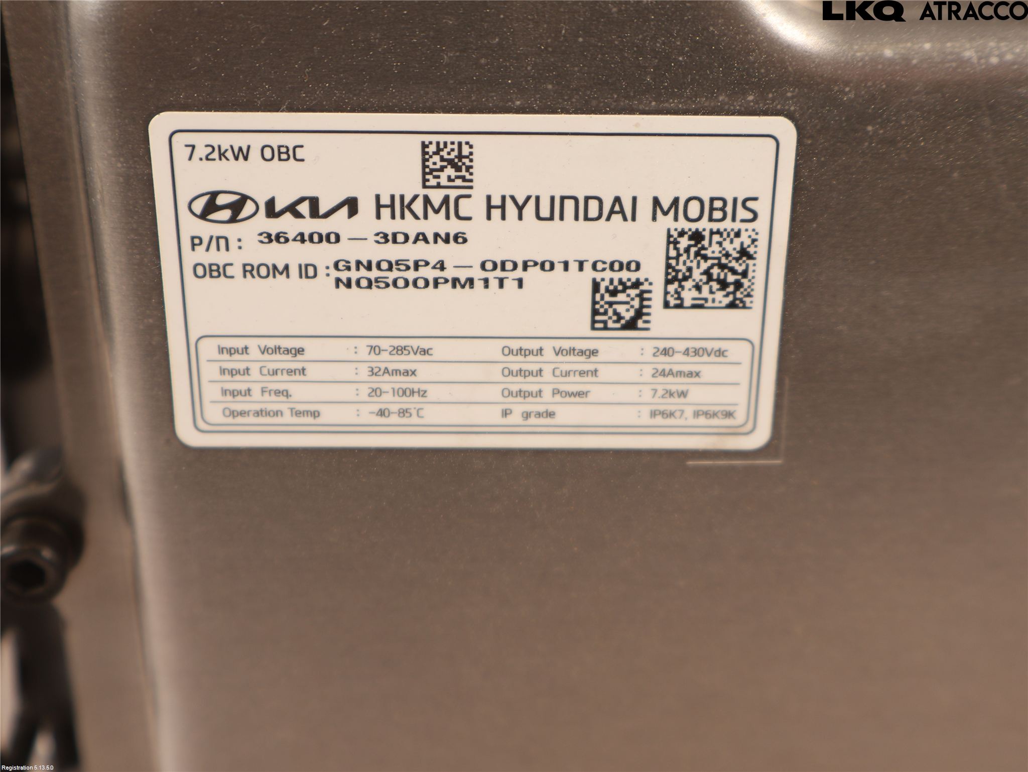 Kia SPORTAGE (NQ5) 22- Batteriladdare Högspänning